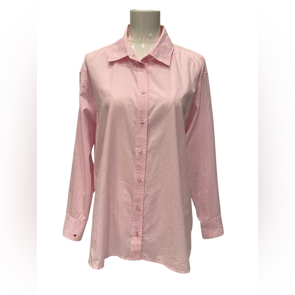 Voyageur by Mersea pink button-down dress shirt  Size:L